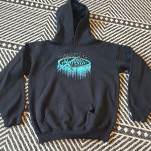 Black and Blue Graphic Hoodie